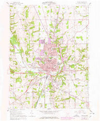 Wooster Ohio Historical topographic map, 1:24000 scale, 7.5 X 7.5 Minute, Year 1961