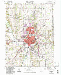 Wooster Ohio Historical topographic map, 1:24000 scale, 7.5 X 7.5 Minute, Year 1994