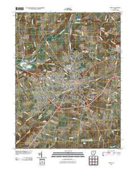 Xenia Ohio Historical topographic map, 1:24000 scale, 7.5 X 7.5 Minute, Year 2010