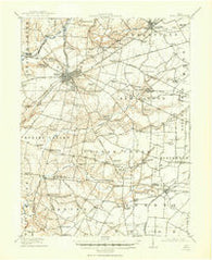 Xenia Ohio Historical topographic map, 1:62500 scale, 15 X 15 Minute, Year 1917