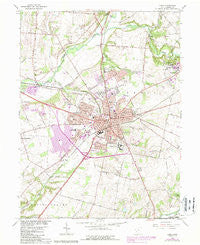 Xenia Ohio Historical topographic map, 1:24000 scale, 7.5 X 7.5 Minute, Year 1965