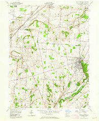 Yellow Springs Ohio Historical topographic map, 1:24000 scale, 7.5 X 7.5 Minute, Year 1955