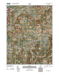 Yellow Springs Ohio Historical topographic map, 1:24000 scale, 7.5 X 7.5 Minute, Year 2010