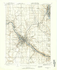 Youngstown Ohio Historical topographic map, 1:62500 scale, 15 X 15 Minute, Year 1906