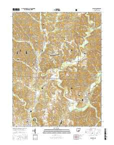 Zaleski Ohio Current topographic map, 1:24000 scale, 7.5 X 7.5 Minute, Year 2016