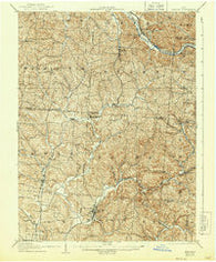 Zaleski Ohio Historical topographic map, 1:62500 scale, 15 X 15 Minute, Year 1907