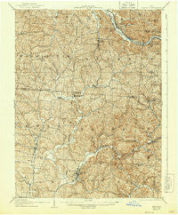 Zaleski Ohio Historical topographic map, 1:62500 scale, 15 X 15 Minute, Year 1907
