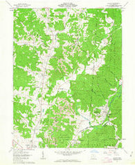Zaleski Ohio Historical topographic map, 1:24000 scale, 7.5 X 7.5 Minute, Year 1961