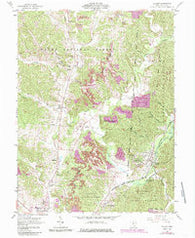 Zaleski Ohio Historical topographic map, 1:24000 scale, 7.5 X 7.5 Minute, Year 1961