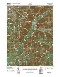 Zanesfield Ohio Historical topographic map, 1:24000 scale, 7.5 X 7.5 Minute, Year 2010