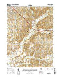 Zanesfield Ohio Current topographic map, 1:24000 scale, 7.5 X 7.5 Minute, Year 2016