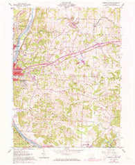 Zanesville East Ohio Historical topographic map, 1:24000 scale, 7.5 X 7.5 Minute, Year 1961