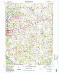 Zanesville East Ohio Historical topographic map, 1:24000 scale, 7.5 X 7.5 Minute, Year 1994