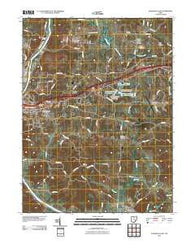 Zanesville East Ohio Historical topographic map, 1:24000 scale, 7.5 X 7.5 Minute, Year 2010