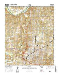Ada Oklahoma Current topographic map, 1:24000 scale, 7.5 X 7.5 Minute, Year 2016