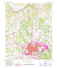 Ada Oklahoma Historical topographic map, 1:24000 scale, 7.5 X 7.5 Minute, Year 1958