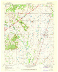 Adair Oklahoma Historical topographic map, 1:24000 scale, 7.5 X 7.5 Minute, Year 1969