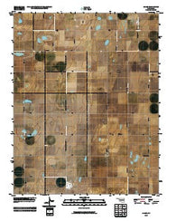 Adams Oklahoma Historical topographic map, 1:24000 scale, 7.5 X 7.5 Minute, Year 2010