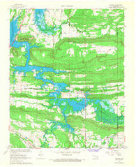 Adamson Oklahoma Historical topographic map, 1:24000 scale, 7.5 X 7.5 Minute, Year 1967