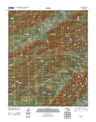 Adel Oklahoma Historical topographic map, 1:24000 scale, 7.5 X 7.5 Minute, Year 2012