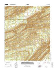 Adel Oklahoma Current topographic map, 1:24000 scale, 7.5 X 7.5 Minute, Year 2016