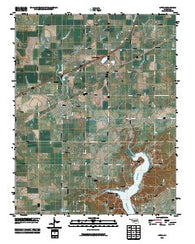 Afton Oklahoma Historical topographic map, 1:24000 scale, 7.5 X 7.5 Minute, Year 2010