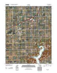 Afton Oklahoma Historical topographic map, 1:24000 scale, 7.5 X 7.5 Minute, Year 2012