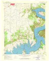 Afton NE Oklahoma Historical topographic map, 1:24000 scale, 7.5 X 7.5 Minute, Year 1971