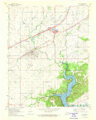 Afton Oklahoma Historical topographic map, 1:24000 scale, 7.5 X 7.5 Minute, Year 1971
