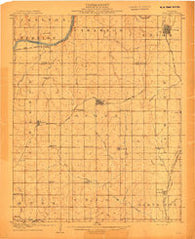 Agra Oklahoma Historical topographic map, 1:62500 scale, 15 X 15 Minute, Year 1908