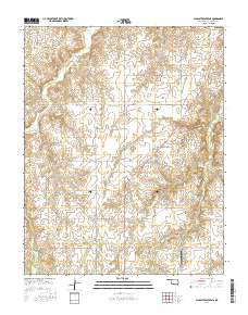 Alabaster Caverns Oklahoma Current topographic map, 1:24000 scale, 7.5 X 7.5 Minute, Year 2016