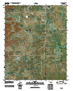 Albion Oklahoma Historical topographic map, 1:24000 scale, 7.5 X 7.5 Minute, Year 2010