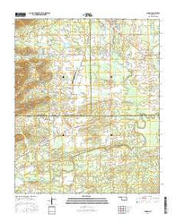 Albion Oklahoma Current topographic map, 1:24000 scale, 7.5 X 7.5 Minute, Year 2016