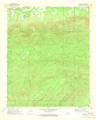 Albion SW Oklahoma Historical topographic map, 1:24000 scale, 7.5 X 7.5 Minute, Year 1971