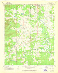 Albion Oklahoma Historical topographic map, 1:24000 scale, 7.5 X 7.5 Minute, Year 1971