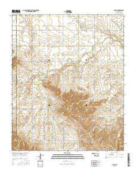 Alden Oklahoma Current topographic map, 1:24000 scale, 7.5 X 7.5 Minute, Year 2016