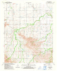 Alden Oklahoma Historical topographic map, 1:24000 scale, 7.5 X 7.5 Minute, Year 1991