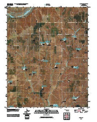 Aledo Oklahoma Historical topographic map, 1:24000 scale, 7.5 X 7.5 Minute, Year 2010
