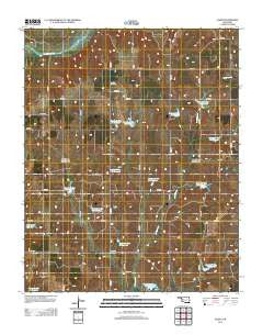 Aledo Oklahoma Historical topographic map, 1:24000 scale, 7.5 X 7.5 Minute, Year 2012