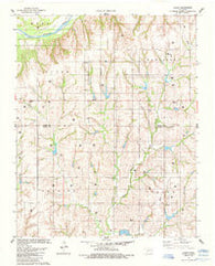 Aledo Oklahoma Historical topographic map, 1:24000 scale, 7.5 X 7.5 Minute, Year 1985