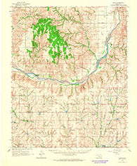 Aledo Oklahoma Historical topographic map, 1:62500 scale, 15 X 15 Minute, Year 1962