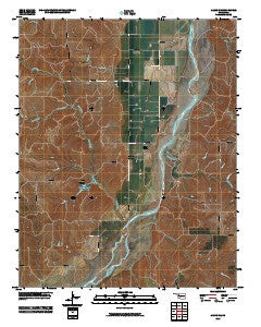 Aledo NE Oklahoma Historical topographic map, 1:24000 scale, 7.5 X 7.5 Minute, Year 2010