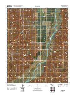 Aledo NE Oklahoma Historical topographic map, 1:24000 scale, 7.5 X 7.5 Minute, Year 2012
