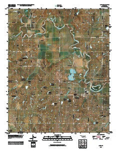 Alex Oklahoma Historical topographic map, 1:24000 scale, 7.5 X 7.5 Minute, Year 2009