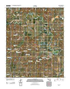 Alex Oklahoma Historical topographic map, 1:24000 scale, 7.5 X 7.5 Minute, Year 2012