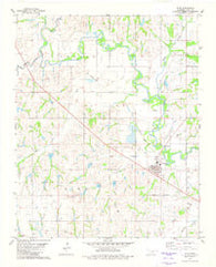 Alex Oklahoma Historical topographic map, 1:24000 scale, 7.5 X 7.5 Minute, Year 1981