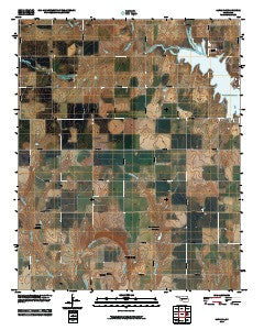 Alfalfa Oklahoma Historical topographic map, 1:24000 scale, 7.5 X 7.5 Minute, Year 2010