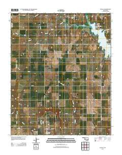 Alfalfa Oklahoma Historical topographic map, 1:24000 scale, 7.5 X 7.5 Minute, Year 2012
