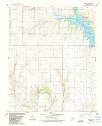Alfalfa Oklahoma Historical topographic map, 1:24000 scale, 7.5 X 7.5 Minute, Year 1984