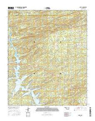 Alikchi Oklahoma Current topographic map, 1:24000 scale, 7.5 X 7.5 Minute, Year 2016